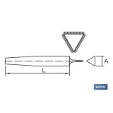 Comprar LIMA TRIANGULAR DELGADA 125mm EXTRA Cofan | almacendeferreteriacor.es