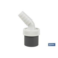 CONEXIÓN PVC Ø40 MM CON DOBLE TOMA AUXILIAR PARA ELECTRODOMÉSTICOS