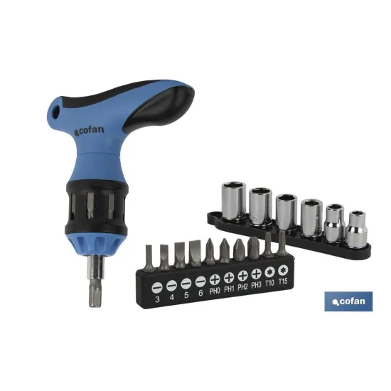 Comprar SET DESTORNILLADOR EN T C/ CARRACA  Cofan | almacendeferreteriacor.es