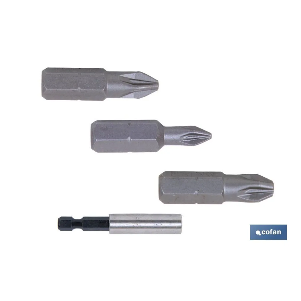 Comprar SURTIDO PUNTAS 1/4 PZ-1-2-3X25 + AD Cofan | almacendeferreteriacor.es