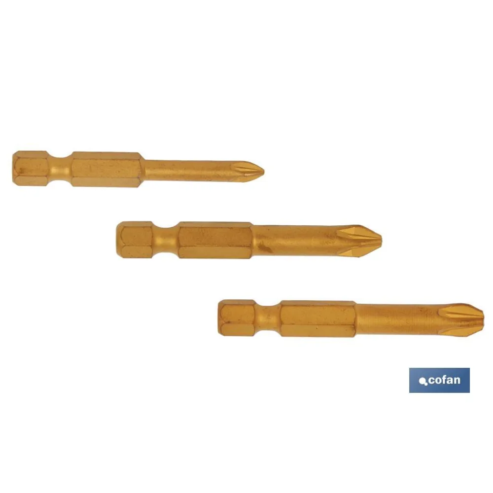 Comprar SURTIDO PUNTAS TIN 1/4 PZ-1-2-3 X 5 Cofan | almacendeferreteriacor.es
