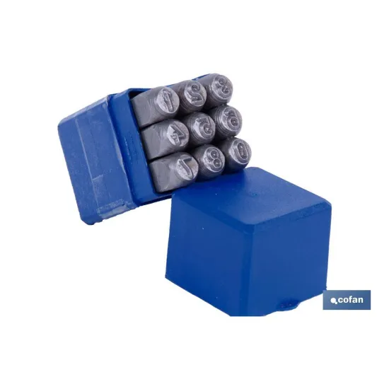 Comprar CONJUNTO ESTAMPACIÓN NÚMEROS 6 MM ( Cofan | almacendeferreteriacor.es