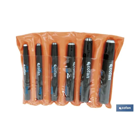 Comprar CONJUNTO SACABOCADOS 6 PCS (5 - 12  Cofan | almacendeferreteriacor.es