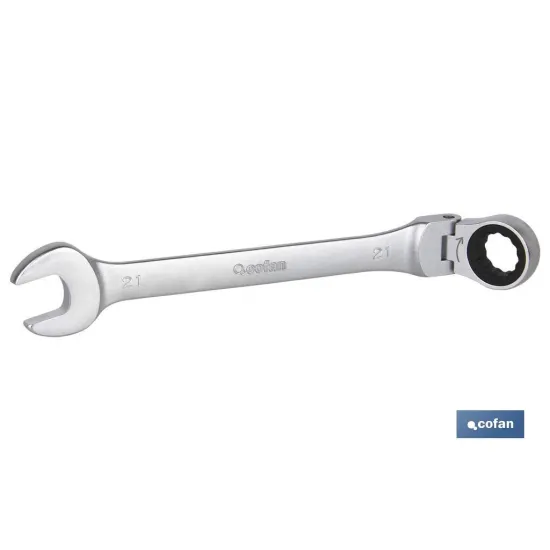 Comprar LLAVE COMBINADA ARTICULADA 180º DE  Cofan | almacendeferreteriacor.es