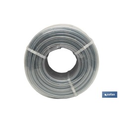 MANGUERA PVC CRISTAL C/REFUERZO 6x12 mm/100m