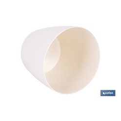 MACETA CAMELIA COLOR CREMA 18X17.8cm venta unitaria