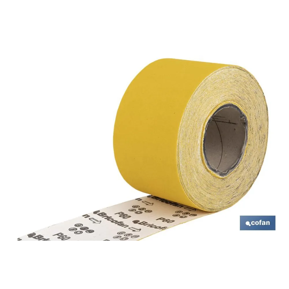 Comprar ROLLO LIJA DE PAPEL 100 X 25 M. G.6 Cofan | almacendeferreteriacor.es