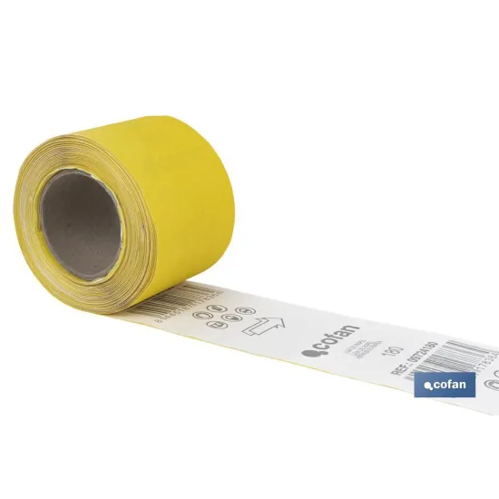 Comprar ROLLO LIJA DE PAPEL 100 X 25 M. G.1 Cofan | almacendeferreteriacor.es