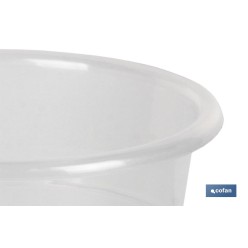 MACETA ORQUIDEA TRANSPARENTE 23.5X20+ PLATO 20cm venta unitaria