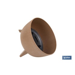 MACETA CON PATAS Y FILTRO DE DRENAJE COLOR MARRÓN WPC Ø 242 X 183 MM 9,3 L VENTA UNITARIA