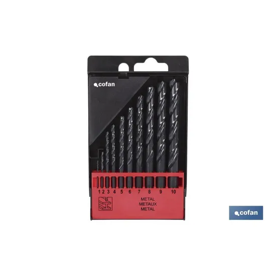 Comprar ESTUCHE BROCAS HSS - MEDIDAS: 2 - 8 Cofan | almacendeferreteriacor.es