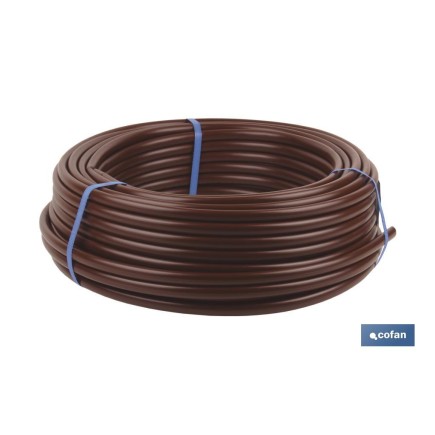 TUBO 100M RIEGO GOTEO MARRON (Sin goteros) Ø16MM