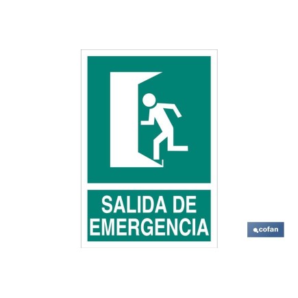 SEÑAL LUMINISCENTE 210X148MM.