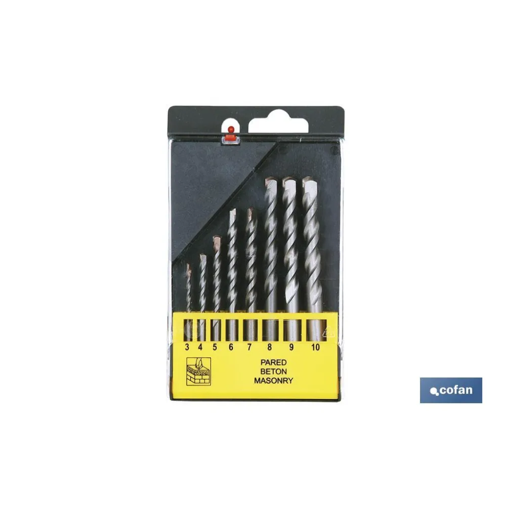 Comprar JGO. DE 8 BROCAS PROFES. PARA MUROS Cofan | almacendeferreteriacor.es