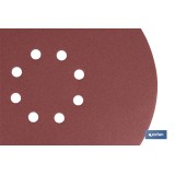 HOJA DE LIJADO LIJADORA PARED Y TECHO 8 AGUJEROS Ø225 MM G 180