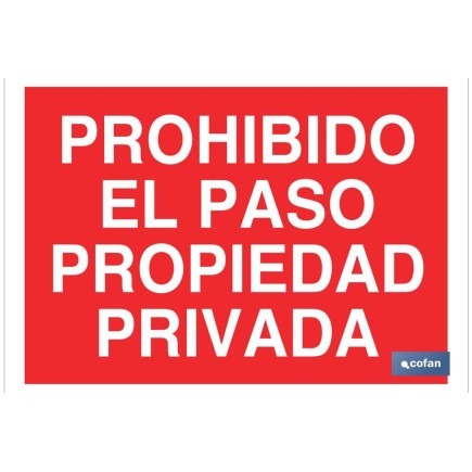 SEÑAL POLIESTIRENO 297X210MM