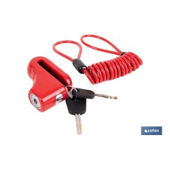 CANDADO DE FRENO DE DISCO BULÓN Ø5,5 MM CON CABLE
