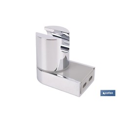 SOPORTE DE DUCHA PARA PARED COLOR CROMO ABS