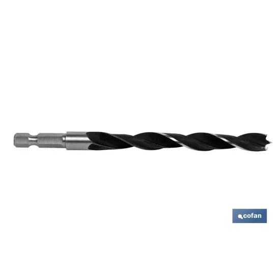Comprar BROCA PARA MADERA MANGO HEX. 1/4 4  Cofan | almacendeferreteriacor.es