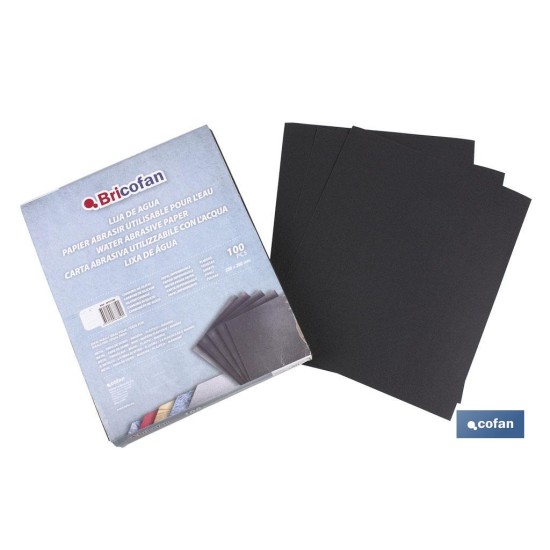LIJA AL AGUA GRANO 2.500 (230X280MM) Venta unitaria