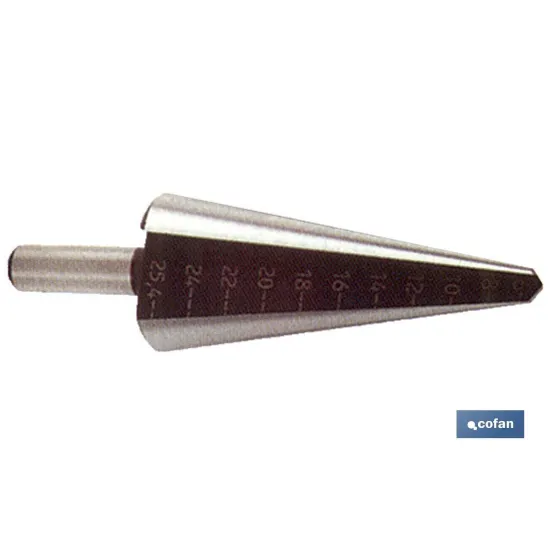 Comprar BROCA ESCALONADA. HSS-TALAD. 3 -14  Cofan | almacendeferreteriacor.es