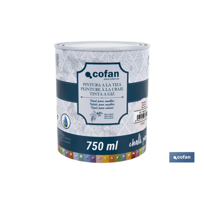PINTURA A LA TIZA, CHALK PAINT, ROSA TALCO 750 ML