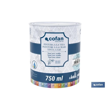PINTURA A LA TIZA, CHALK PAINT, AZUL CELESTE 750 ML