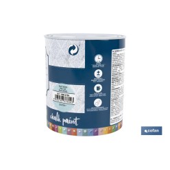 PINTURA A LA TIZA, CHALK PAINT, AZUL CELESTE 750 ML