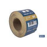 ROLLO LIJA DE PAPEL 100 X 25 M. G.80