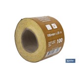 ROLLO LIJA DE PAPEL 100 X 25 M. G.100