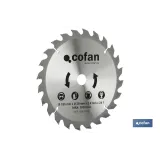 Comprar DISCO CORTE PARA MADERA ø185mm x 20 Cofan | almacendeferreteriacor.es