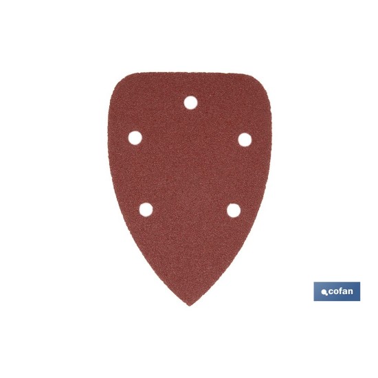 HOJA DE LIJADO LIJADORA MOUSE 5 AGUJEROS 100 X 140 MM G 80