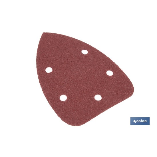 HOJA DE LIJADO LIJADORA MOUSE 5 AGUJEROS 100 X 140 MM G 80
