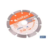 Comprar DISCO DIAMANTE MODELO CANTERO 125MM Cofan | almacendeferreteriacor.es