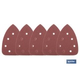 HOJA DE LIJADO LIJADORA MOUSE 7 AGUJEROS 100 X 140 MM G 80