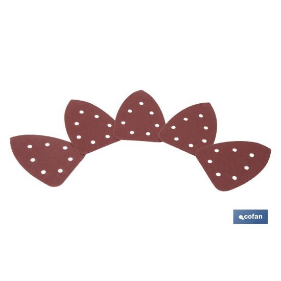 HOJA DE LIJADO LIJADORA MOUSE 7 AGUJEROS 100 X 140 MM G 80
