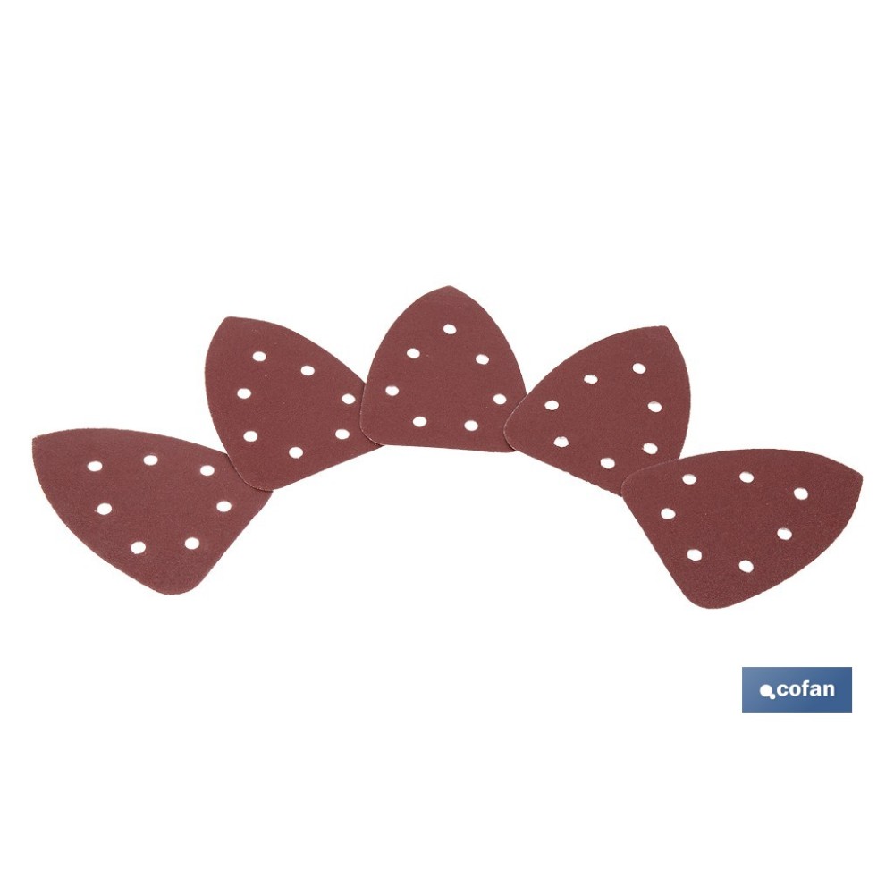 HOJA DE LIJADO LIJADORA MOUSE 7 AGUJEROS 100 X 140 MM G 80