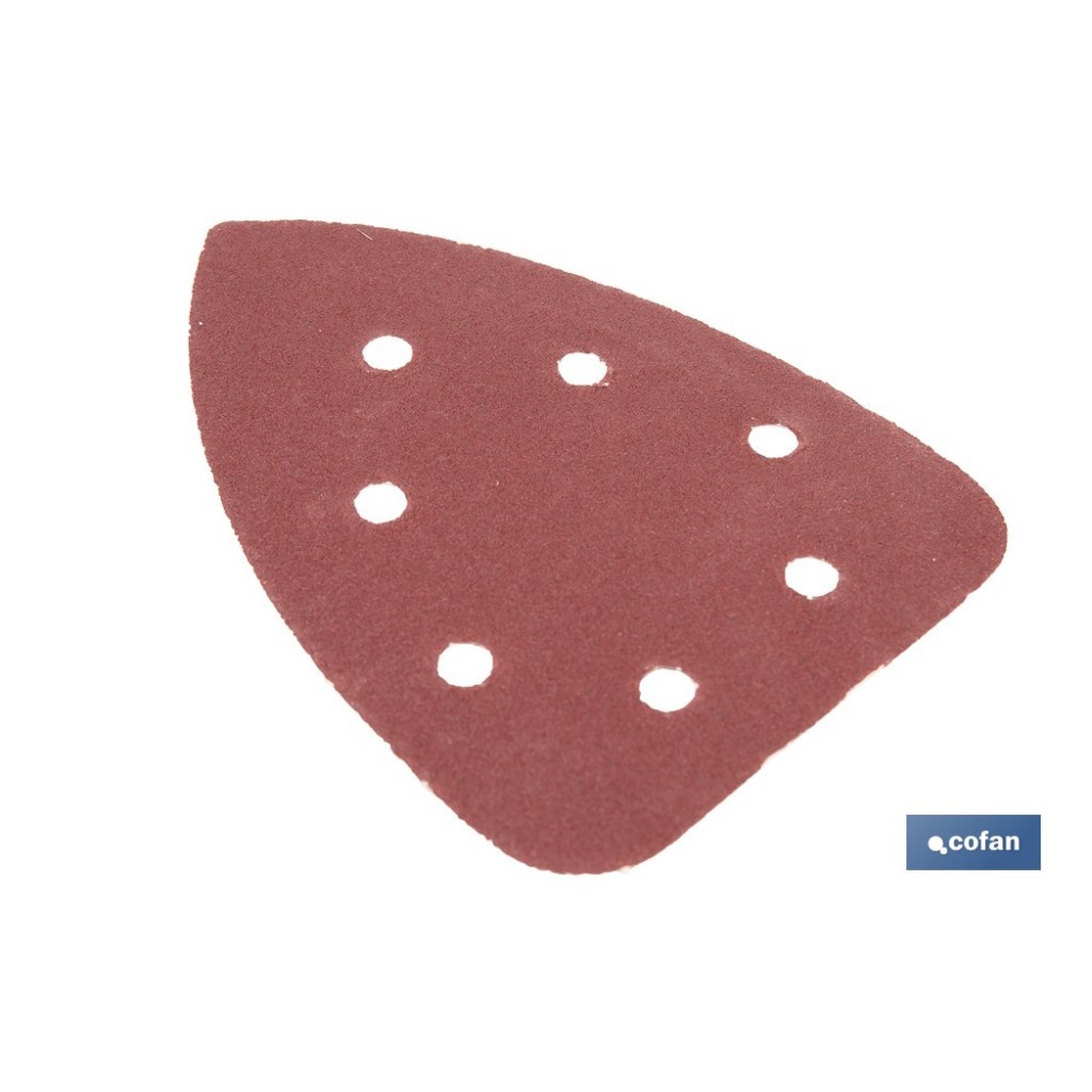 HOJA DE LIJADO LIJADORA MOUSE 7 AGUJEROS 100 X 140 MM G 120
