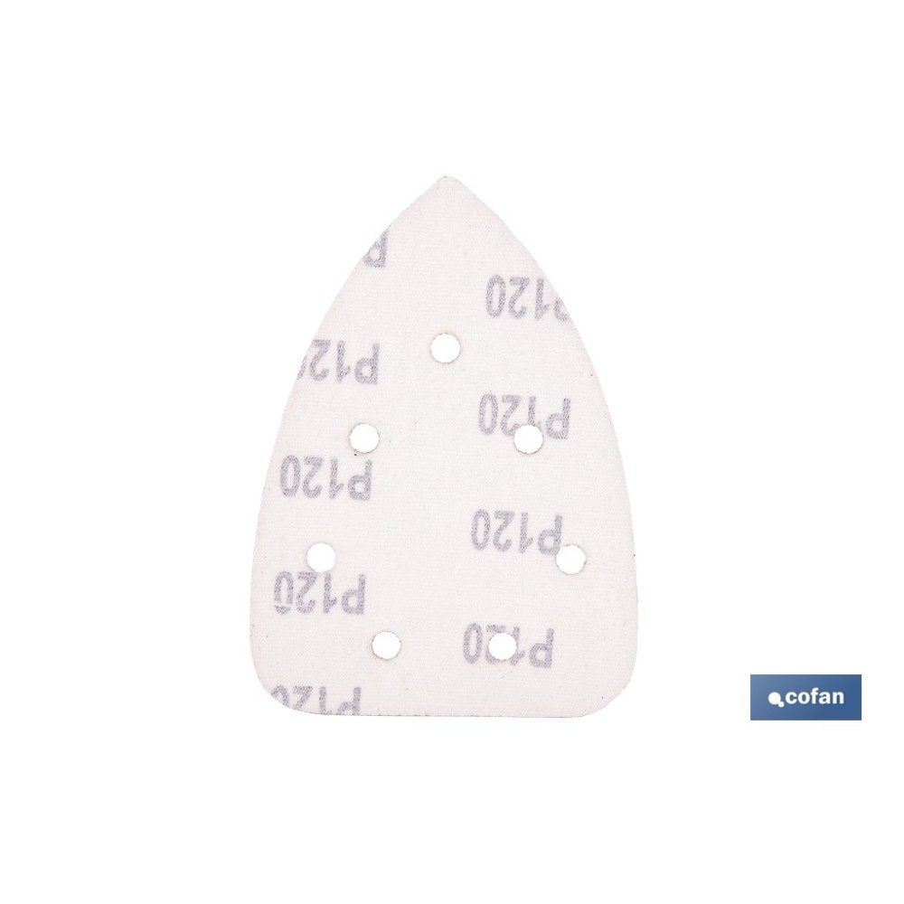 HOJA DE LIJADO LIJADORA MOUSE 7 AGUJEROS 100 X 140 MM G 120