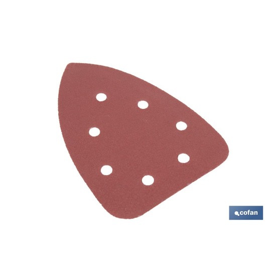 HOJA DE LIJADO LIJADORA MOUSE 7 AGUJEROS 100 X 140 MM G 180