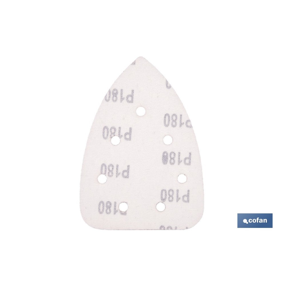 HOJA DE LIJADO LIJADORA MOUSE 7 AGUJEROS 100 X 140 MM G 180