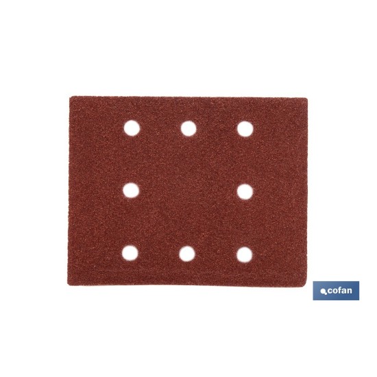 HOJA DE LIJADO LIJADORA ORBITAL 8 AGUJEROS 114 X 140 MM G 80
