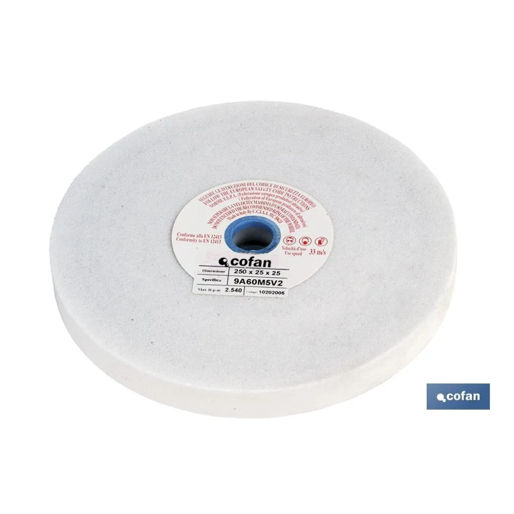 Comprar MUELA ABRAS. BLANCA 150X16X32 GR.60 Cofan | almacendeferreteriacor.es