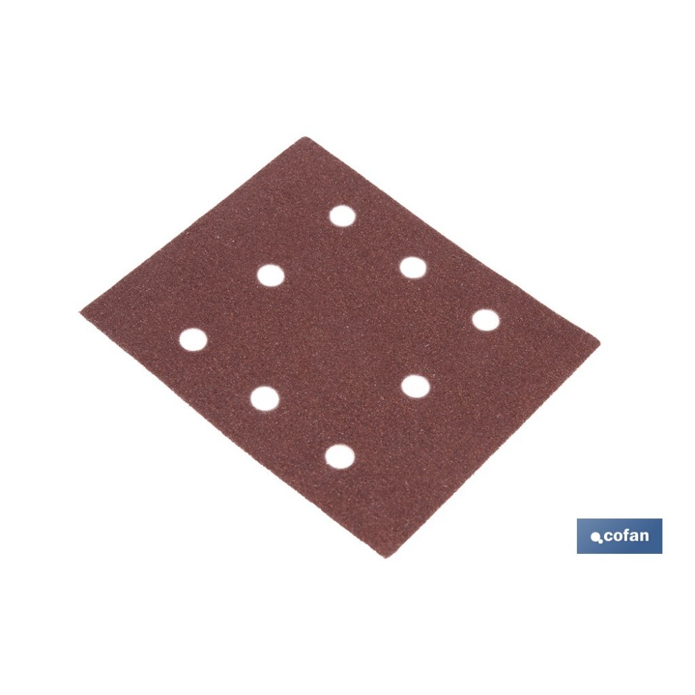 HOJA DE LIJADO LIJADORA ORBITAL 8 AGUJEROS 114 X 140 MM G 100