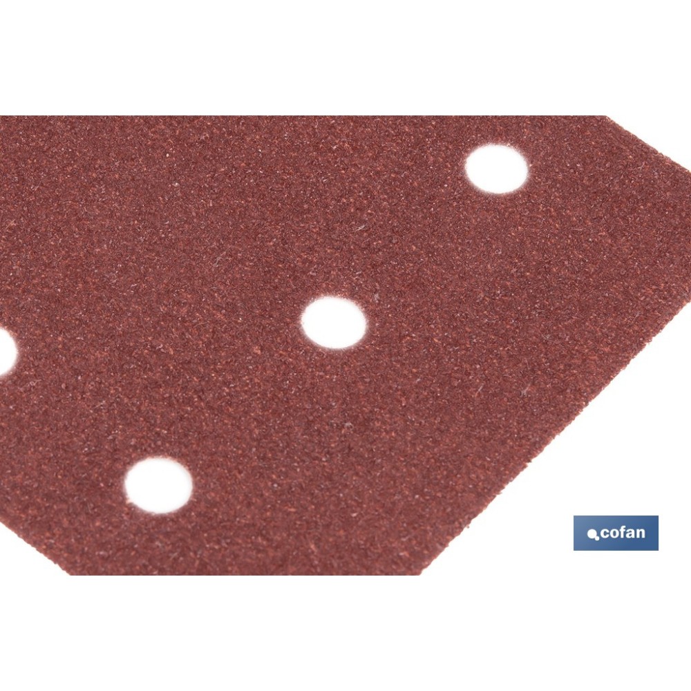 HOJA DE LIJADO LIJADORA ORBITAL 8 AGUJEROS 114 X 140 MM G 100
