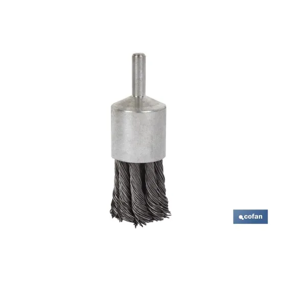 Comprar CEPILLO BROCHA TRENZADO 6xØ22 ACERO Cofan | almacendeferreteriacor.es
