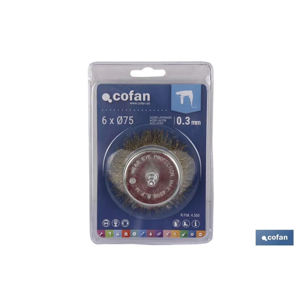 Comprar CEPILLO COPA ONDULADO 6xØ50 A.LATON Cofan | almacendeferreteriacor.es
