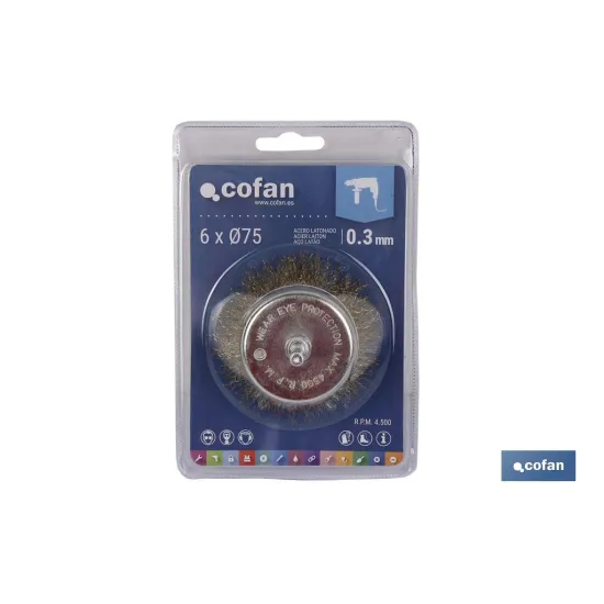 Comprar CEPILLO COPA ONDULADO 6xØ100 A.LATO Cofan | almacendeferreteriacor.es