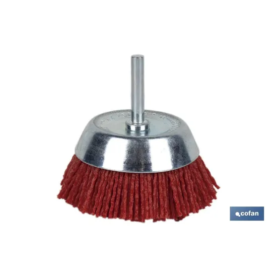 Comprar CEPILLO COPA DE NYLON 6 MM X Ø75 (P Cofan | almacendeferreteriacor.es