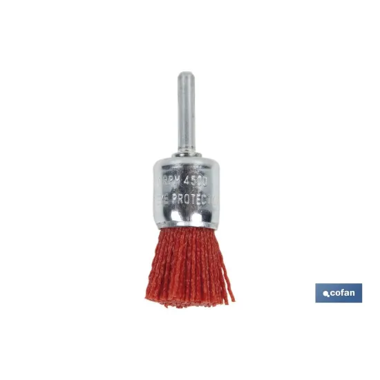 Comprar CEPILLO BROCHA DE NYLON 6 MM X Ø25  Cofan | almacendeferreteriacor.es